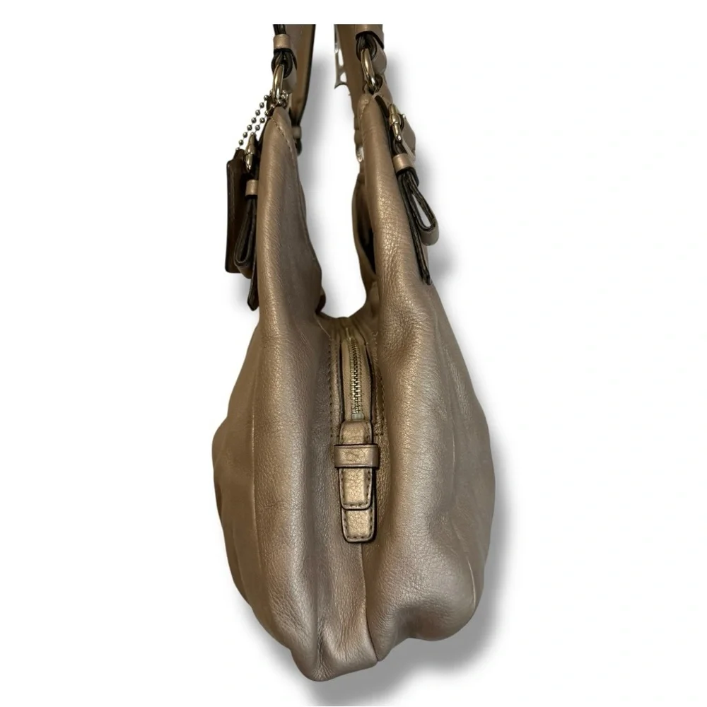 Coach Metallic Leather Hobo Bag - Picture 4 of 10